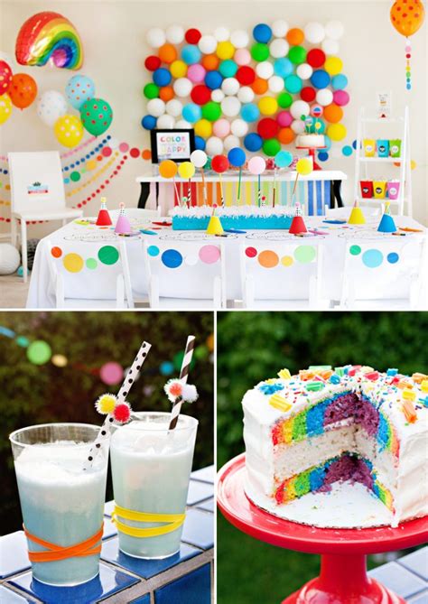 A Modern Rainbow Art Party Kids Birthday Hostess With The Mostess®