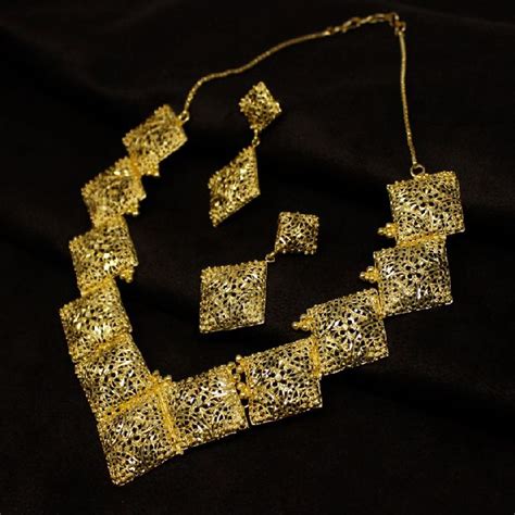 1 Gram Gold Forming Work Golden Colour Necklace Set Buy 1 Gram Gold Forming Work Golden Colour