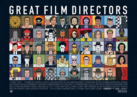 Great Film Directors Poster By Andy Tuohy Design Week