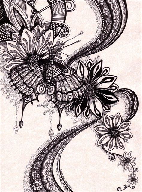 To draw butterfly wings first we need a body to attach them. Flowers Drawings Inspiration : Psychedelic Butterfly 2 ...