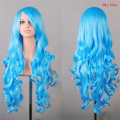 Fashion Women Long Spiral Curl Curly Cosplay Wavy Hair Wig Anime Cosplay Party Ebay