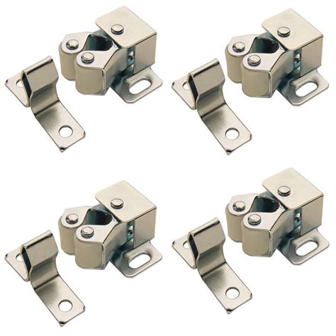 4 X Roller Catch Cupboard Cabinet Door Latch Twin Double Catches