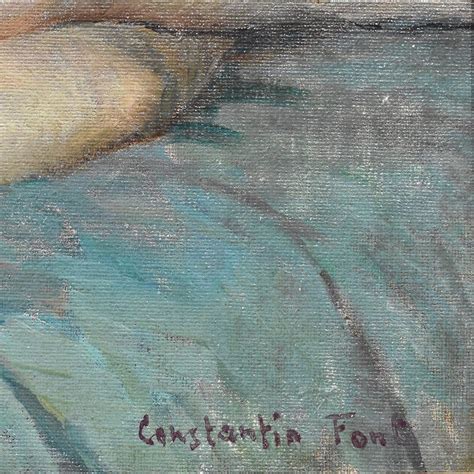 Constantin Font Art Deco Nude Woman Th Century Oil On Canvas