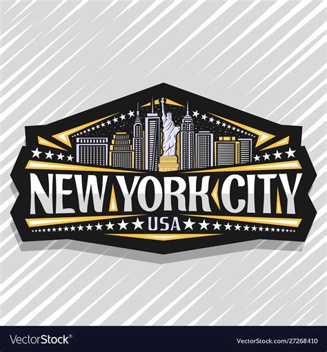Logo For New York City Royalty Free Vector Image