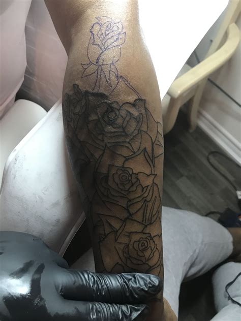 Roses Line Work Tattoos Tattoo Designs Rose