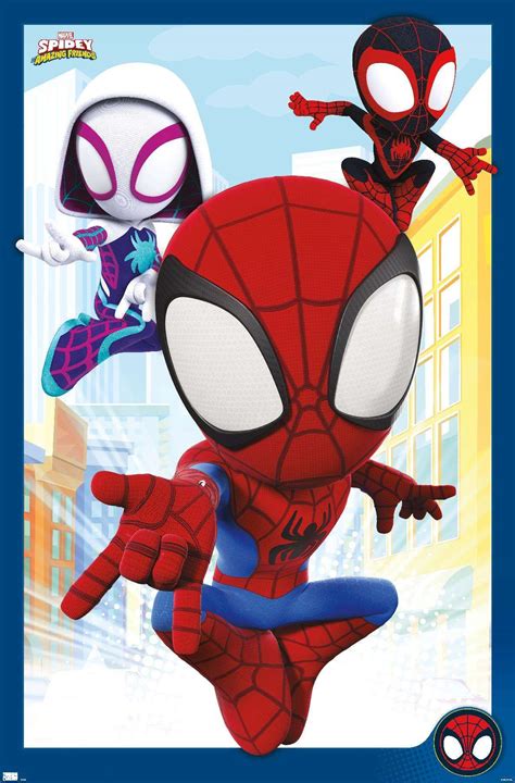 Marvel Spidey And His Amazing Friends Group Wall Poster X Walmart Com Friends