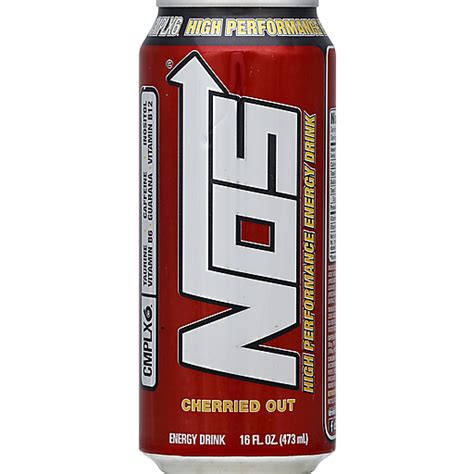 Nos Energy Drink High Performance Cherried Out Sports And Energy