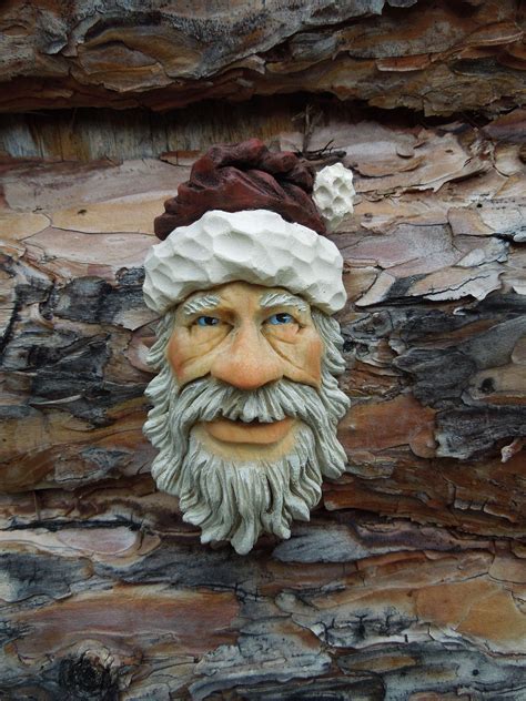 Santa Claus Carved By Scott Longpre Woodcravingsantaornaments Santa Carving Wood Carving