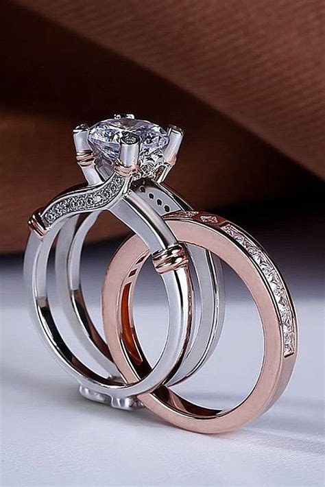 3 Piece White Gold Wedding Ring Sets For Women ~ 46 The Ultimate Secret