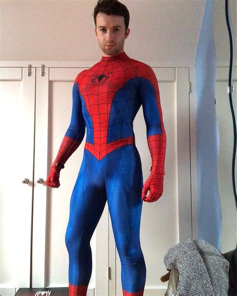 pin on spiderman cosplay unmasked