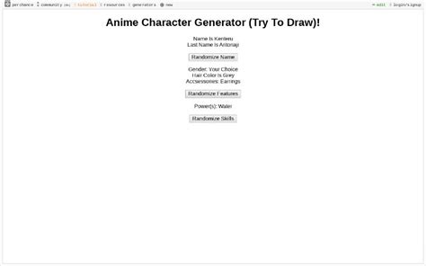Anime Character Generator Try To Draw