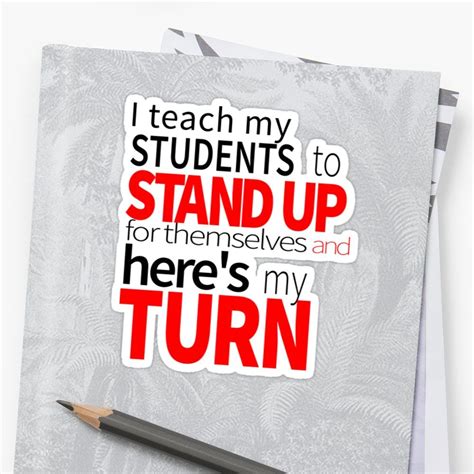 Teacher Protest Heres My Turn Teacher Strike Sticker By Lisaliza