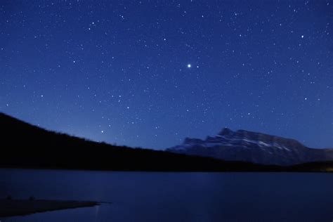 Starry Sky Over A Mountain Lake Posting Attempt 2 Astronomy