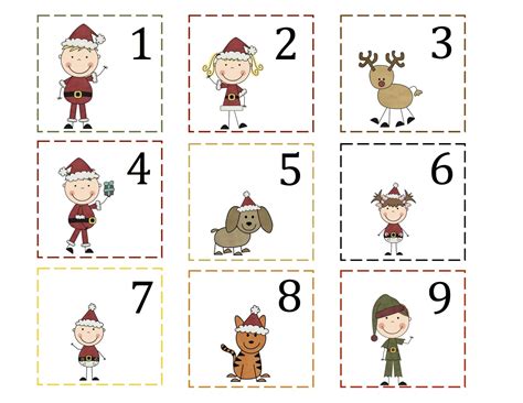 7 Best Images Of 25 Days Of Christmas Numbers Printable Free