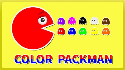 Colors For Children To Learn With Pacman Learning Videos 04 Youtube