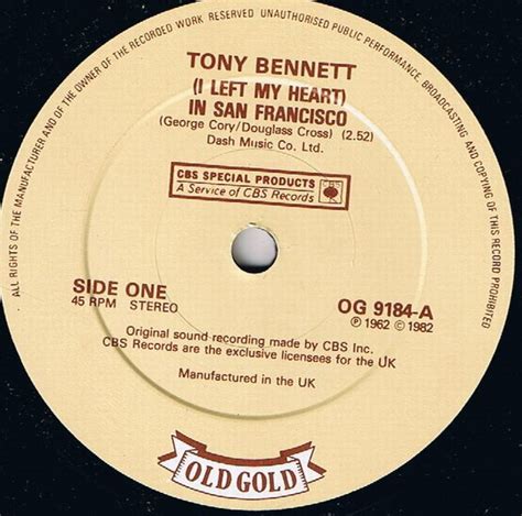 Tony Bennett I Left My Heart In San Francisco Vinyl Discogs