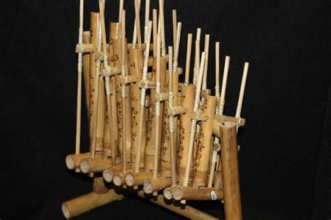 Bamboo Angklung Rindik Gamelan Indonesian Musical Instrument