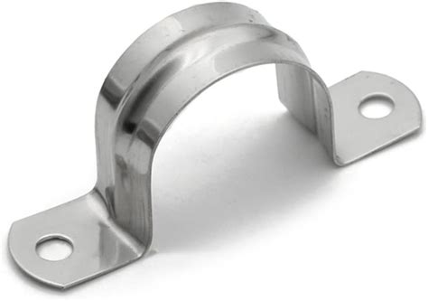 Stainless Steel Rigid Two Hole Conduit Strap Pipe Strap Clamp In
