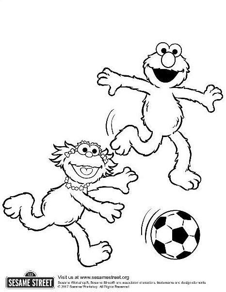 Elmo Zoe Coloring Page Sesame Street Sesame Street Coloring Pages