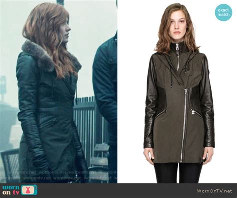 Wornontv Clarys Grey Zip Front Jacket On Shadowhunters Katherine