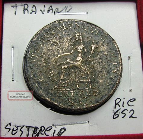 Bronze Coin Roman Coin Sestertius Trajan