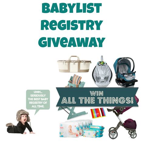 Babylist Registry Wants You To Win Savvy Sassy Moms