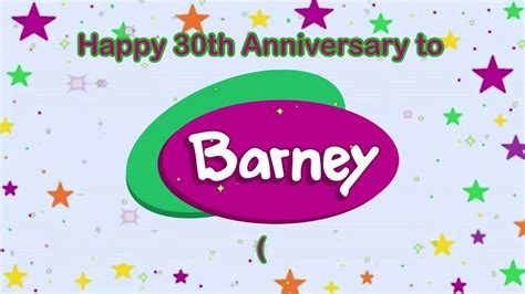 Happy 30th Anniversary To Barney And Friends Youtube