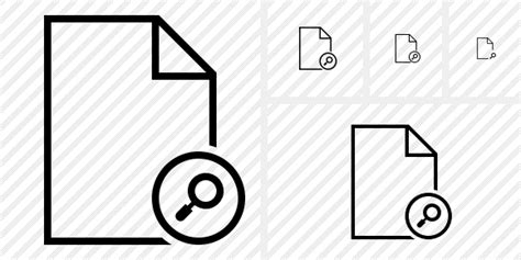 File Search Icon Outline Black Professional Stock Icon And Free Sets
