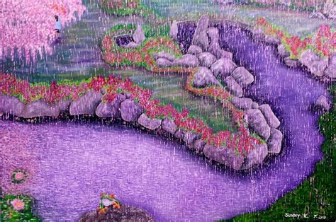 Purple Rain Painting By Sunny Kim Pixels
