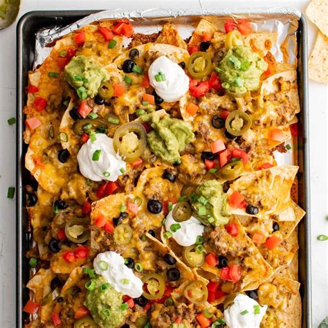 The Best Nachos Supreme Recipe Easy Appetizers