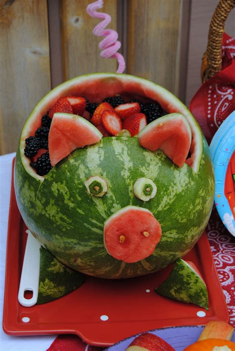 Watermelon Pig Pig Roast Party Watermelon Pig Pig Roast