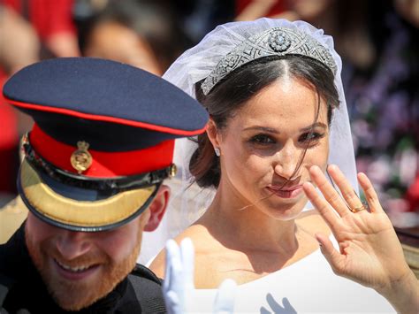 Meghan Markle Rocked A Messy Bun For Her Wedding Chatelaine