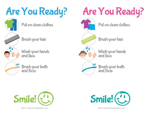 Print This Free Kids Hygiene Checklist And Easily Help Them Develop