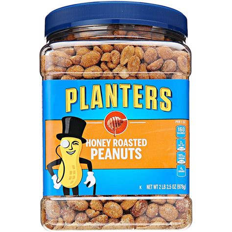 Planters Honey Roasted Peanuts 345 Oz Resealable Jar Premium