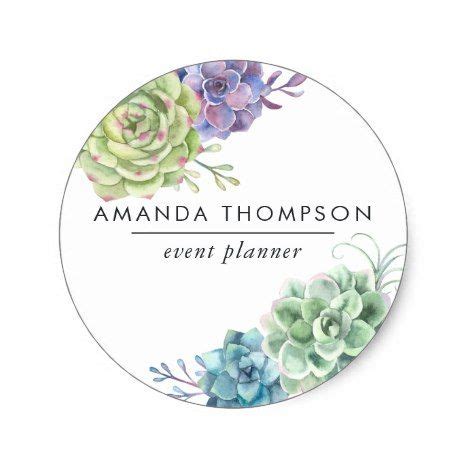 Watercolor cactus printable planner stickers cactus planner. Watercolor Desert Cactus Succulents Classic Round Sticker ...