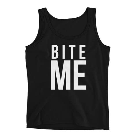 Bite Me Tank Top Bdsm Shirt Bdsm Geschenk Kinky Sex Shirt Ddlg Shirt Ddlg Geschenk S Und