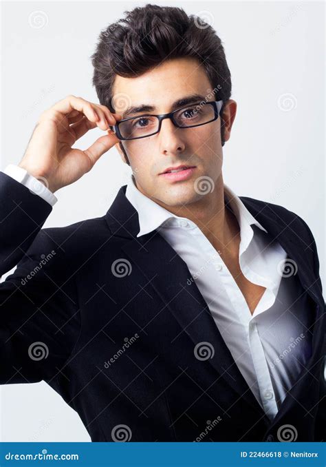 Portrait Of Attractive Businessman Stock Photo Image Of Lifestyles
