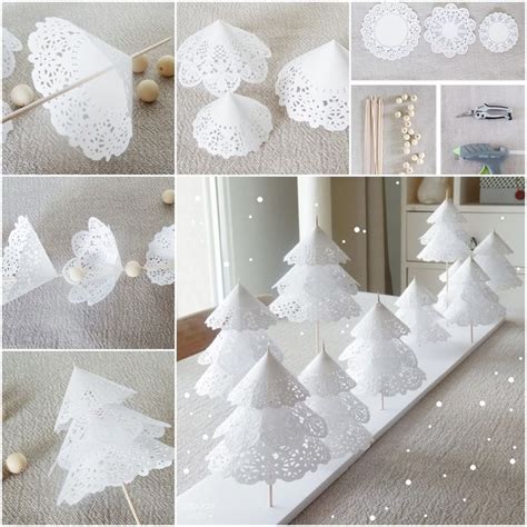 Create A Charming Paper Doily Christmas Tree