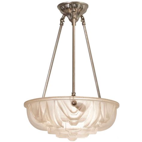 View our range of art deco ceiling lights here at tiffany lighting direct; Art Deco Molded Glass Ceiling Light Fixture at 1stdibs