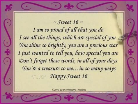 Happy Sweet Sixteen Birthday Poem 16th Birthday Quotes Birthday