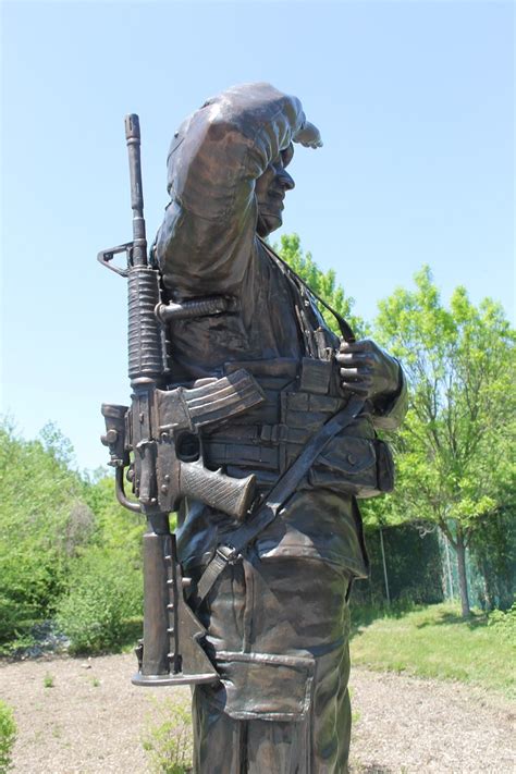 Saluting Soldier Bronze Sculpture Life-Size by All Classics Ltd