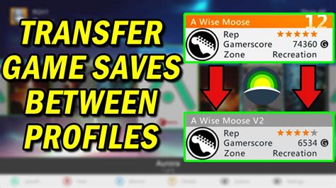 How To Transfer Game Saves To A New Xbox 360 Profile Youtube