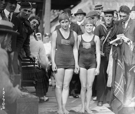 Olympics Swimming 1920 Female American Olympic Swimmers Original
