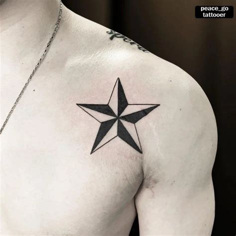 30 best nautical star tattoo ideas for ink lovers tiptopgents star tattoos on chest star