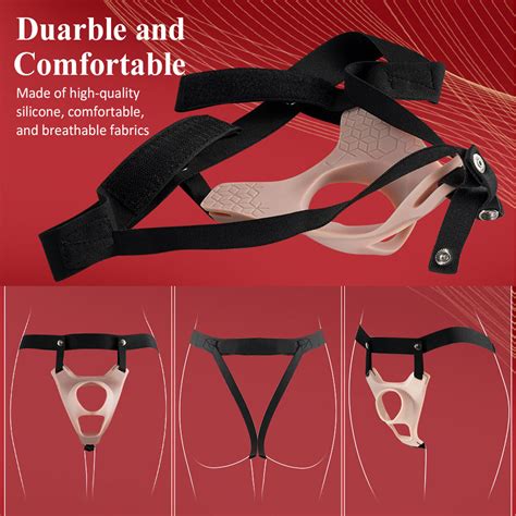 double hole strap on harness pegging realistic dildo pants for lesbian couples ebay