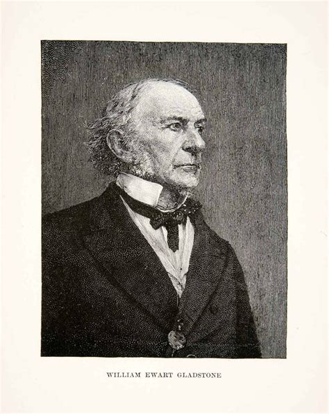 1897 Print Wood Engraving Portrait William Ewart Gladstone British Lib