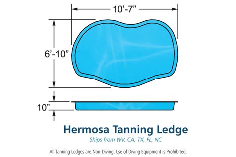 Hermosa Tanning Ledge Viking Fiberglass Swimming Pools