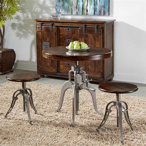 Coast To Coast Accents Bristol Round Adjustable Table Dining Tables