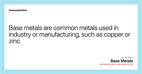 Base Metals Awesomefintech Blog