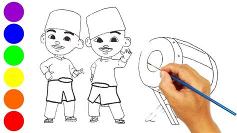 .tk, belajar mewarnai dan contohnya, gambar untuk anak tk yang mudah, contoh gambar anak tk mewarnai gambar binatang hewan dan tumbuhan untuk anak tk sumber : Menggambar dan Mewarnai Upin & Ipin Takbiran 2020 (Sound On - Full Bedug) - YouTube